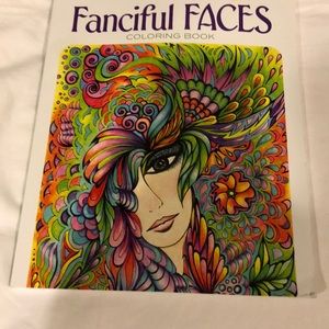 Coloring book Fanciful Faces new Creative Haven